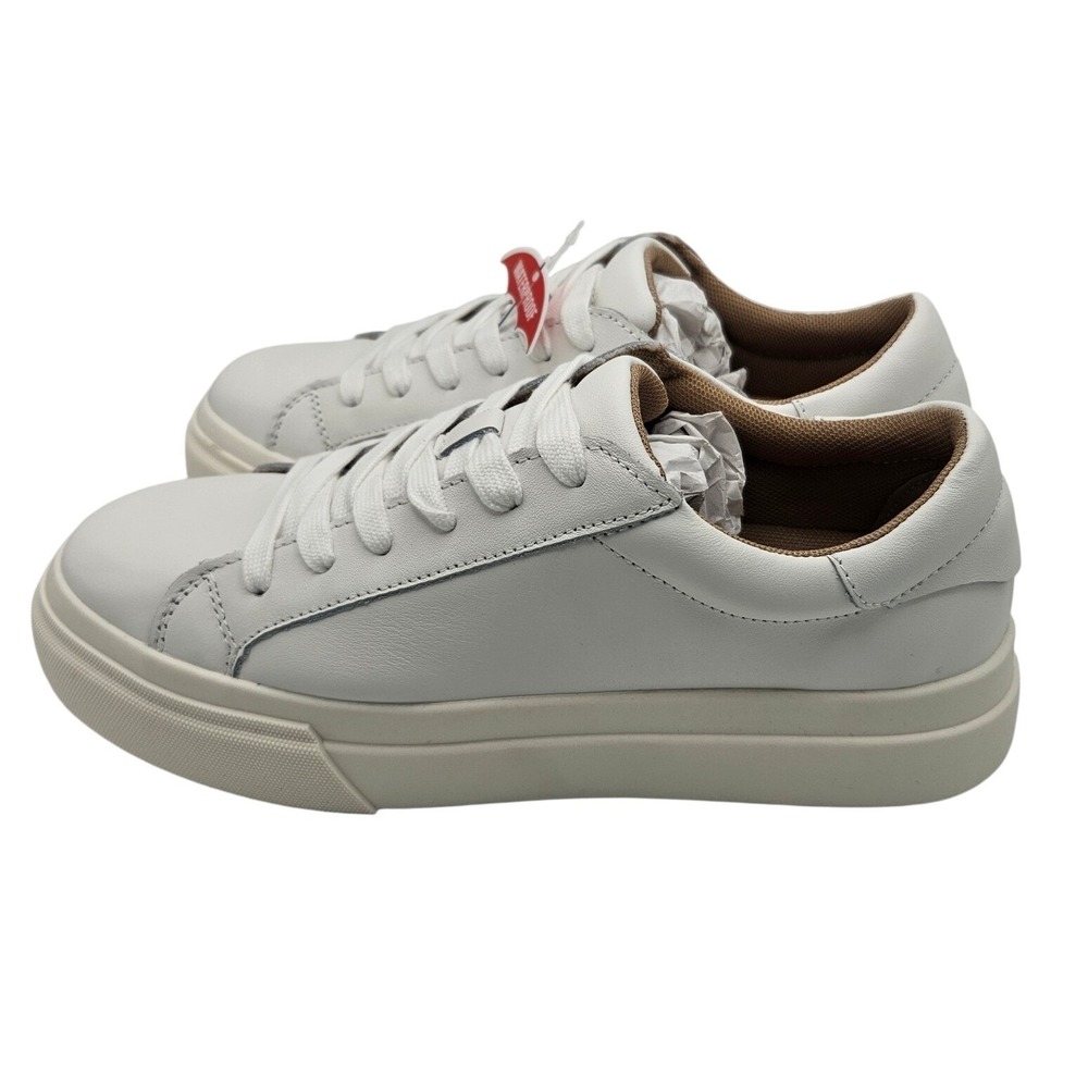 Blondo Venna White Leather Waterproof Platform Sneakers VENN01SD 107 Womens 7.5 - Picture 3 of 6